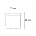 Nine rondom zwart grondspot | warmwit | 1,2 watt 12 volt