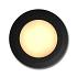 Cepos ring zwart grondspot | warmwit | 1,2 watt 12 volt