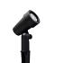 Mafra rechte kap zwart prikspot | warmwit | 1,5 watt 12 volt