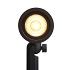 Nisa rechte kap zwart prikspot | warmwit | 6 watt | dimbaar 12 volt
