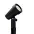 Nisa rechte kap zwart prikspot | warmwit | 6 watt | dimbaar 12 volt