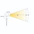 Selmes anti-verblindingskap zwart prikspot | warmwit | 1,5 watt 12 volt
