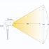 Campo anti-verblindingskap zwart prikspot | warmwit | 6 watt | dimbaar 12 volt