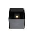 Tolosa vierkant zwart wandlamp | up & down | warmwit | 2 x 4 watt | dimbaar 12 volt
