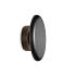 Lousa rondom zwart | wandlamp | warmwit | 4 watt | dimbaar 12 volt