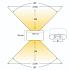 Corvo ovaal zwart | up & down | warmwit | dimbaar 12 volt