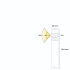 Vela middel groot staande lamp | warmwit | 4 watt | dimbaar 12 volt
