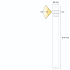 Vela groot staande lamp | warmwit | 4 watt | dimbaar 12 volt