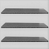 Vijverrand 100x25x3 cm black (6 zijdes verzoet. 8 facetranden)