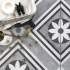 Geoceramica® 60x60x4 concreet flower dec