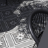 Geoceramica® 60x60x4 concreet flower dec