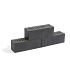 Blocco bordano muurblok (zwart) 29x10x10
