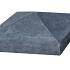 Paalmuts 24x24 zwart beton