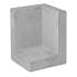 L hoekelement 50x50x120 grijs