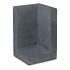 L hoekelement 50x50x120 zwart