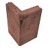 Opsluitband hoekstuk 7x40cm Roestbruin
