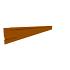 Flexline 150 x 2200 mm. Corten incl. 3 platte grondpennen en verbindingsplaat