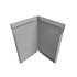 Rigidline 400 x 2160mm Gegalvaniseerd incl. 5 grondnagels en verbindingsset