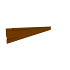 Rigidline 100 x 2200 mm. Corten incl. 3 platte grondpennen en verbindingsplaat