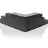 Blocco bordano muurblok (zwart) 29x10x10
